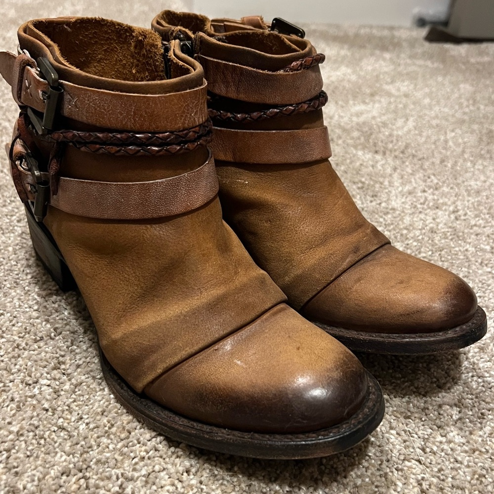 Freebird Simba Ankle Boots Western Cowboy Booties